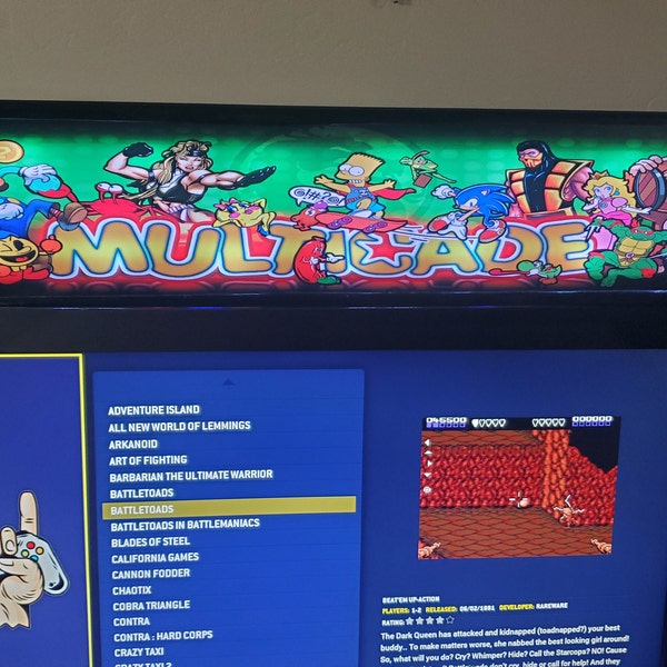 Mame Arcade Multicade Marquee for Reproduction Header/backlit Sign - Etsy