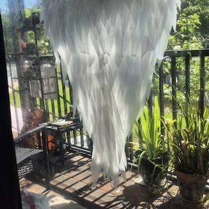 Large white wings, angel wings , wings for foto shoot Higth - 180cm/70inch