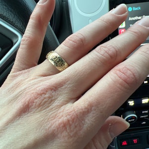 Rustic 14k Gold Mens Wedding Ring Tree Bark Organic Texture | Etsy