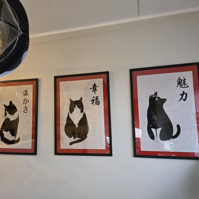 日本の猫のアートプリント:墨絵水墨画「猫」 - 3枚セット - Etsy 日本 日本の猫のアートプリント:墨絵水墨画「猫」 - 3枚セット - Etsy 日本