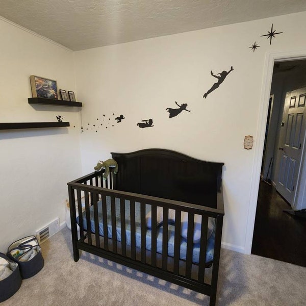 Peter Pan Tinkerbell Wendy John Michael Flying Second Star to the Right ...