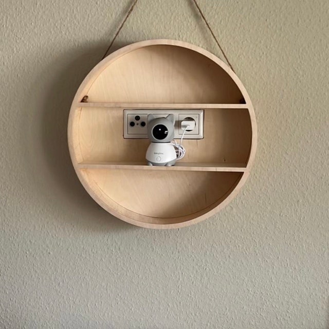 大きな丸い棚 / 木製円形棚 / 丸い壁掛け棚 / ベビールーム用遊具