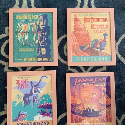 Jungle River Cruise Disneyland Vintage Attraction Poster Giclée Wall ...