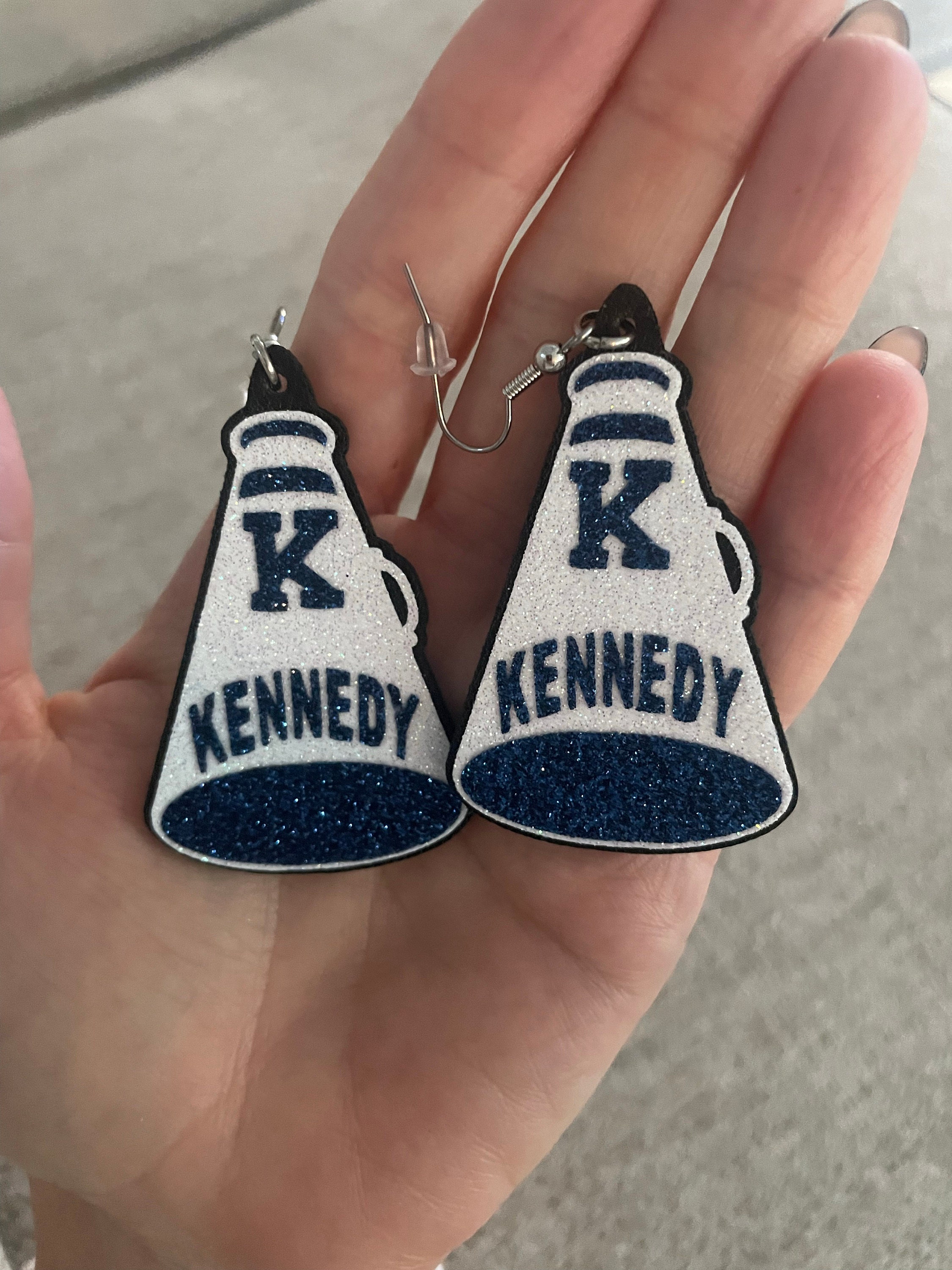 Custom Cheer Earrings Megaphone Earrings