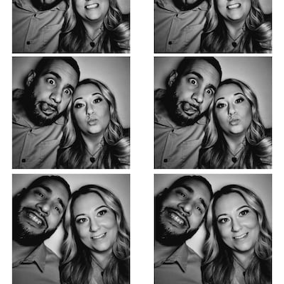 Save the Date Photo Booth Strip Template, Minimalist Wedding Photo ...