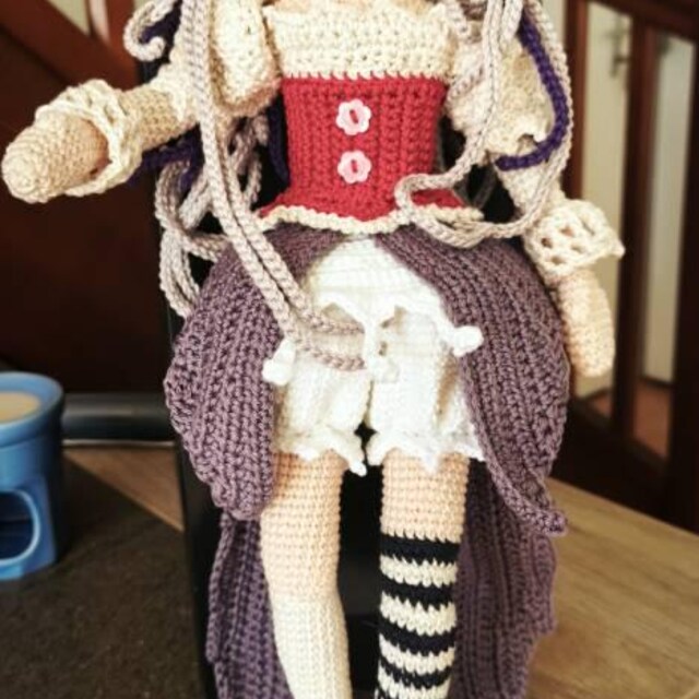 ハロウィン魔女妖精かぎ針編み人形パターン、Myrella あみぐるみ人形