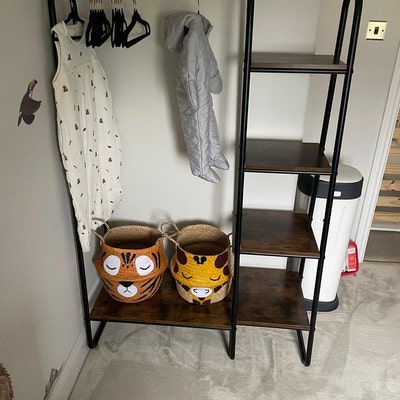 Large Natural Lion Seagrass Belly Basket for IKEA Kallax Unit Storage ...