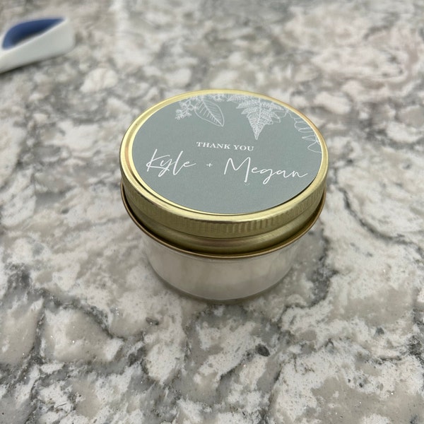 Bulk Set of Customized Wedding Favor Candles | Eco-friendly Gift ...