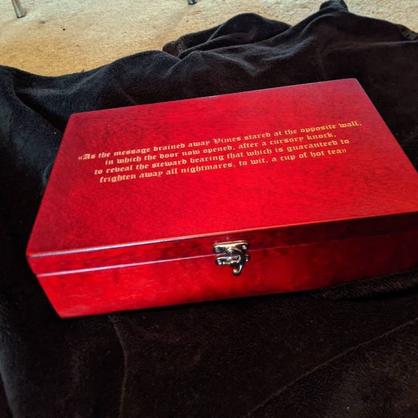 10 Compartments Wooden Tea Box / Red Box / Wooden Keepsake Box ...