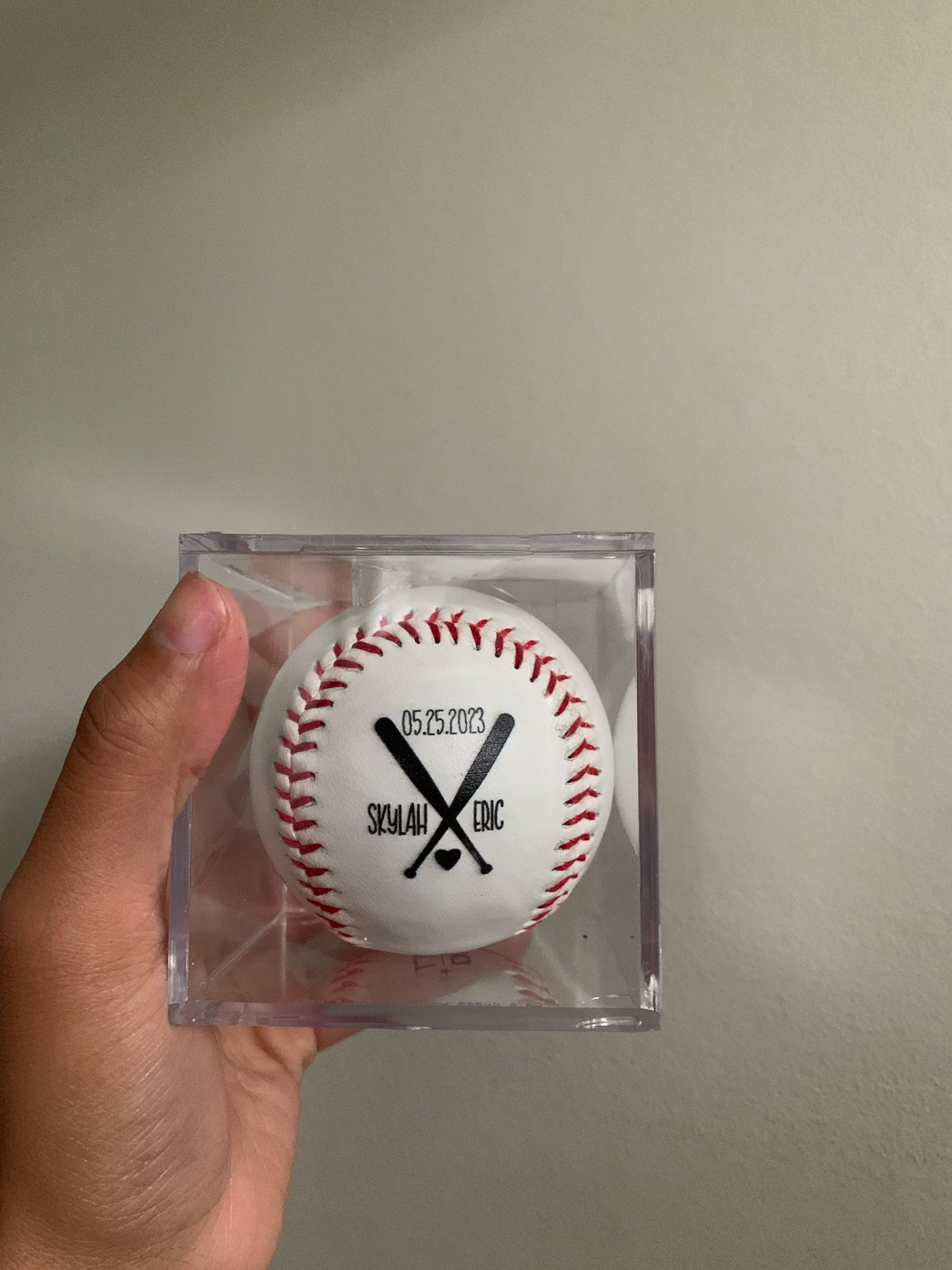 Custom Baseball Ball | Fathers Day Gifts | Baseball Gifts | Custom Photo Baseball | Wedding Gifts | Groomsmen Gifts | Father of the Bride