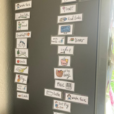 Days of the Week Printable Labels for Visual Schedule - Etsy