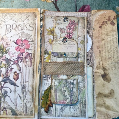 Vintage Daisy Journal Kit, 6 Digital Junk Journal Pages, 11 X 8.5 ...