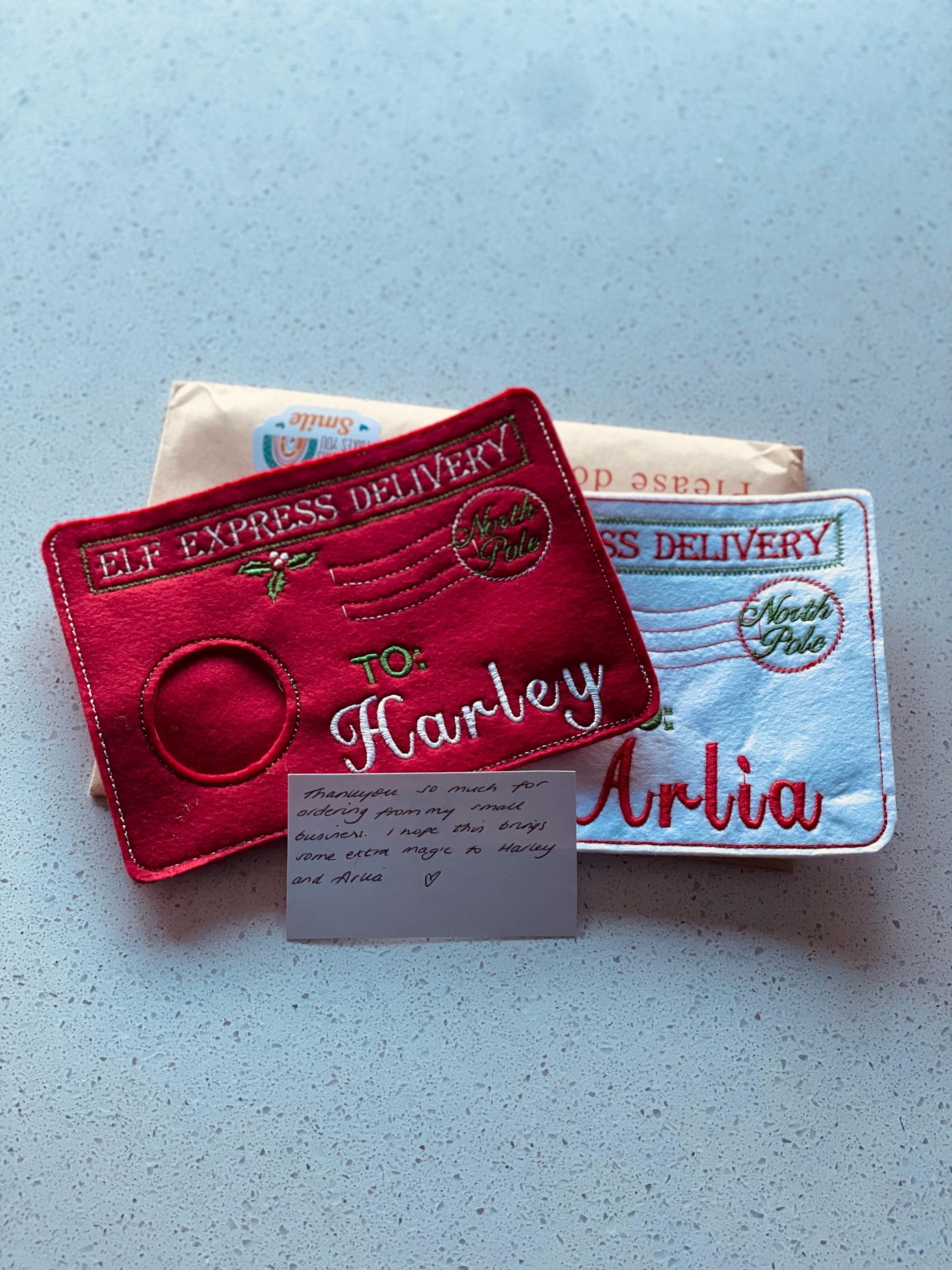Elf Arrival and Departure Envelope, Christmas Eve, Hello Elf, Santa’s Workshop, Elf Mail, Post, Christmas Mail, Elf Postage