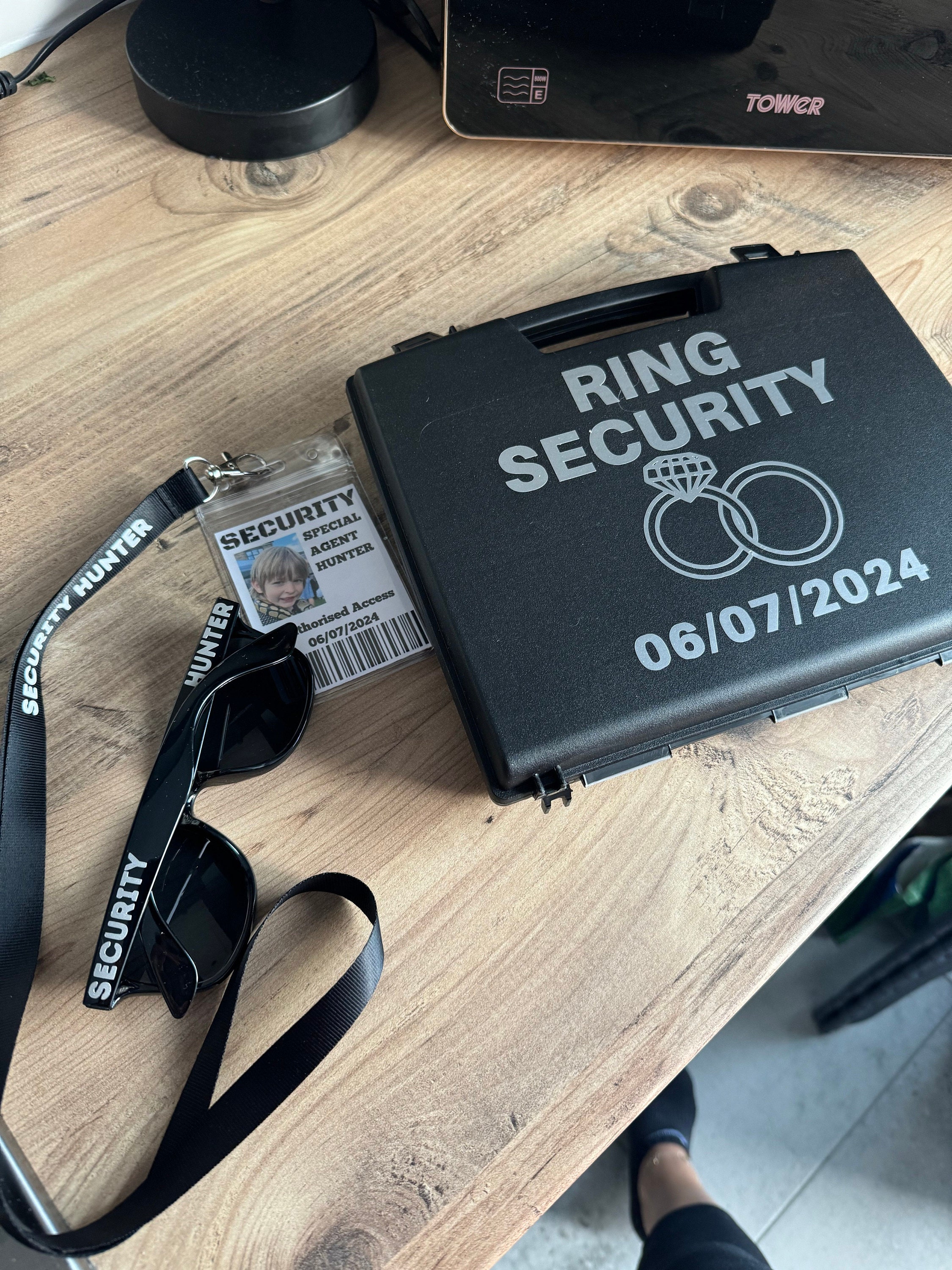 Wedding ring security set| Page Boy | Ring Security | Ring Bearer | Ring security | Wedding Secuirty | Ring Storage | Ring box |