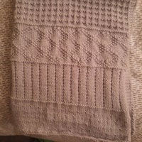 Knitting Pattern ~ Easy Sampler Baby Blanket in DK Yarn ~ ENGLISH ~ PDF ...