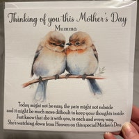 Thinking of You on Mother's Day Card, Sympathy Loss Card for Friend ...
