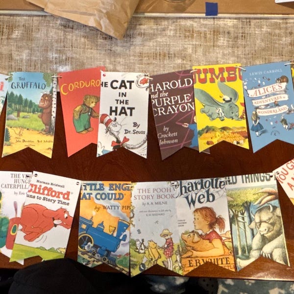 Storybook Banner, Baby Shower, Storybook Birthday, First Chapter, One ...