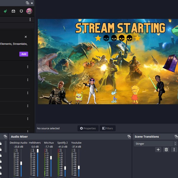 Mr J Twitch / Kick Animated Background Streaming Screens Etsy