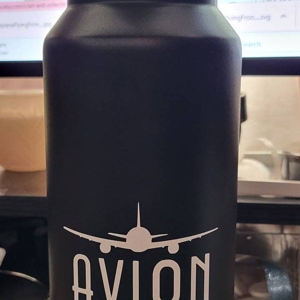 Flying Airplane SVG Cut File, Airplane Front View Clipart, Passenger ...