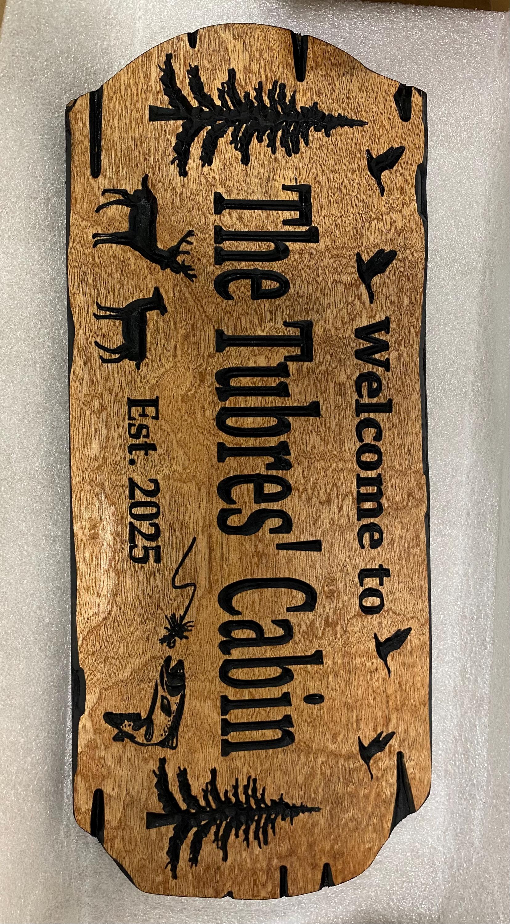 Custom Wooden Signs, Large Outdoor Sign, Rot Resistant Wood, Nature Inspired Cabin And Camp Sign, Rustic Design, Wildlife Lodge Plaque
