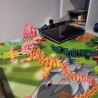 Flexi Print-in-place Imperial Dragon - STL File for 3D Printing - Etsy ...