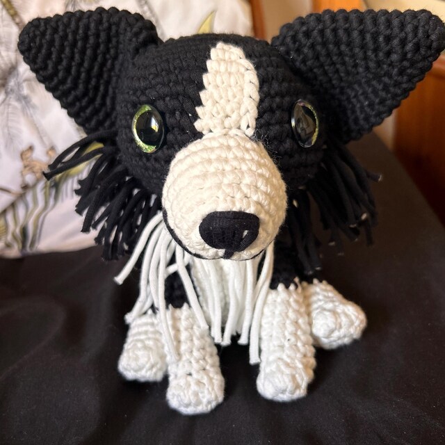 あいページです★編みぐるみオーダー ボーダーコリー犬の編みぐるみ編み図 - Etsy 日本