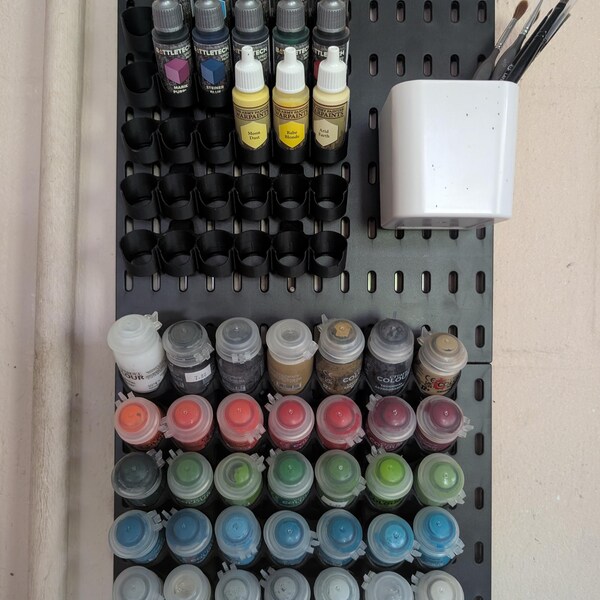 Citadel Paint Display, Angled Paint Rack Holder | SKADIS or 1/4 ...
