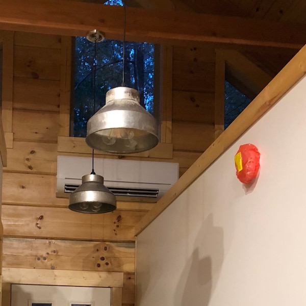 View of Industrial Farmhouse Pendant Light - Etsy