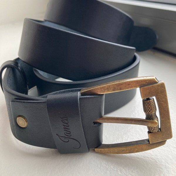 Groomsmen Gift Ideas, Mens Leather Belt, Custom Groomsmen Belts, Unique ...