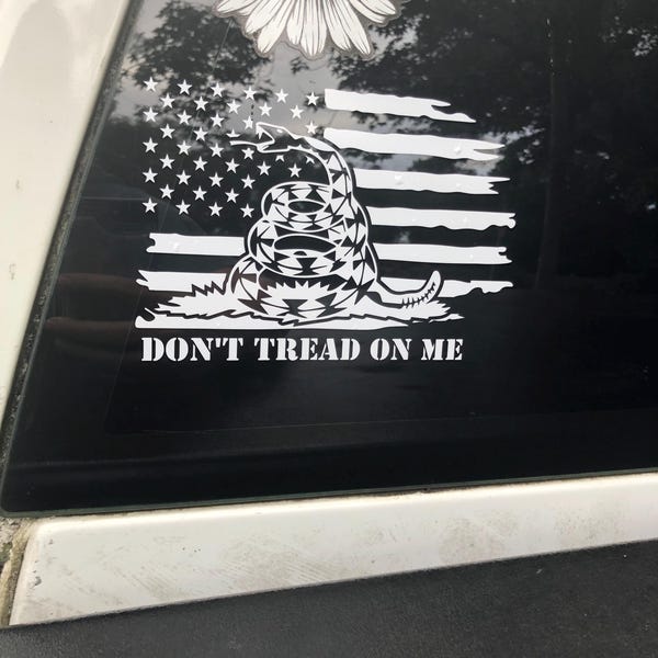 Idaho State "Do Not Tread On Me" Vinyl Decal - 3.3x5 Inch Printed Sticker