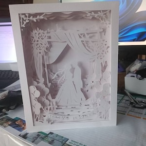 Square Shadow Box Frame SVG for Cricut Projects and Spacer Paper ...