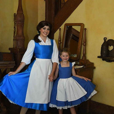 Belle Everyday Blue Provincial Dress With Built in Underskirt - Etsy