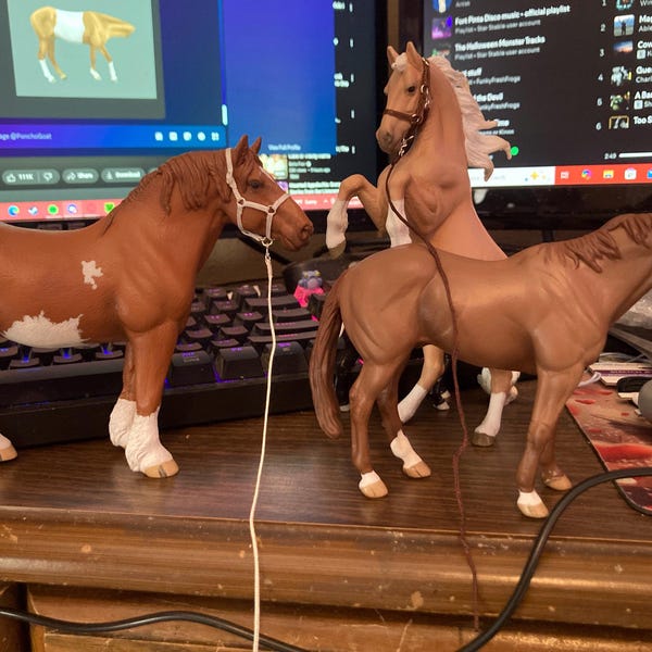 Model Expo MS6022 Two Horses Hitch And Kabelbäume (Horses Not Included