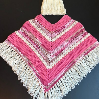 Boho Poncho for Kids Crochet PATTERN / Hippie Poncho for Kids - Etsy