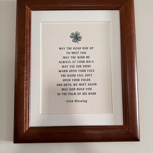 Irish Blessing Clover Print: Celtic Prayer Wall Art (digital