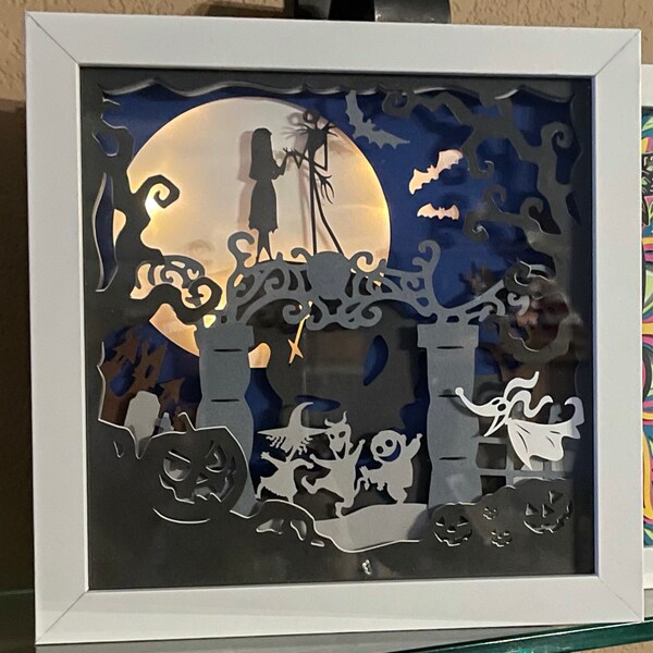 Nightmare 2in1 [9x9 Inch] - Paper Cutting Light Box Template Files - Etsy