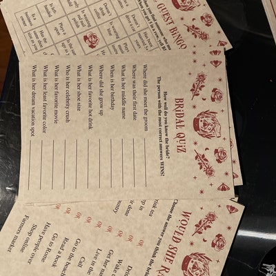 Printable Paris Bridal Shower Games, Parisian Bridal Shower Game Bundle for A French Bridal ...