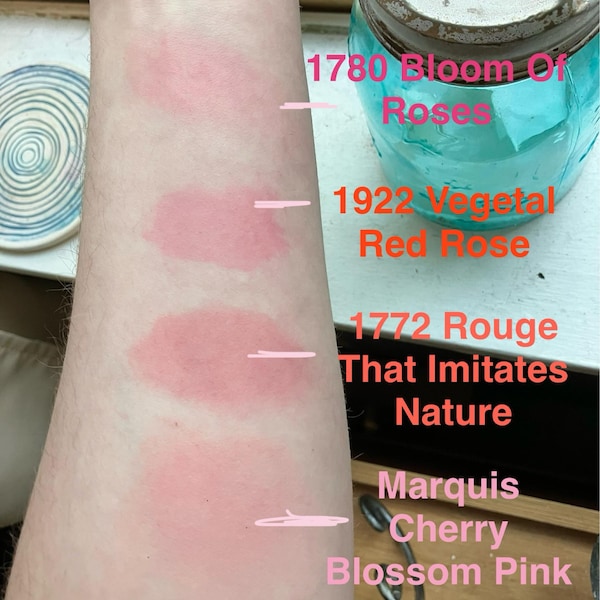 Antique Rouge Color 1745 French Powdered Rouge Blush Natural Cheek Color Spring Cheeks - Etsy