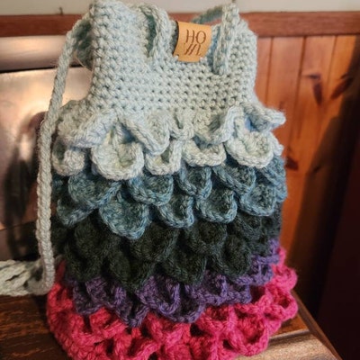 Crochet Pattern : Crochet Crocodile Stitch Crochet Bag Pattern, PDF ...