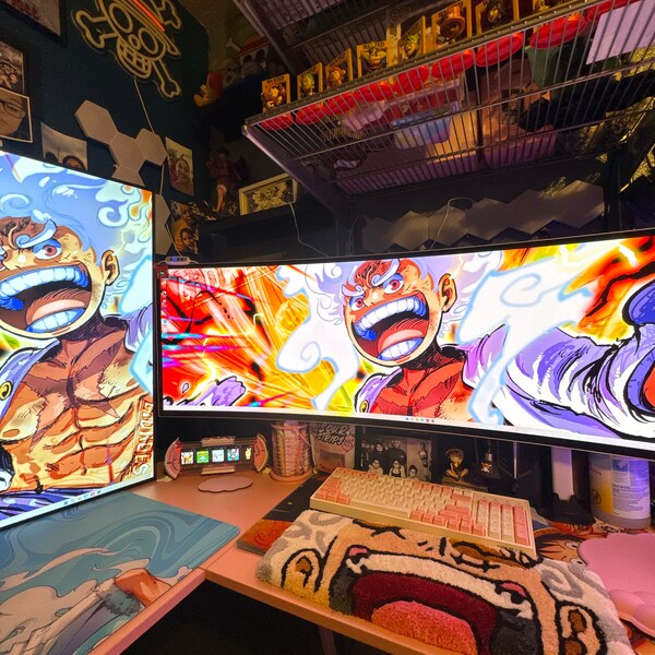 Anime Luffy Gear 5 Inspired Keyboard Rug - Etsy