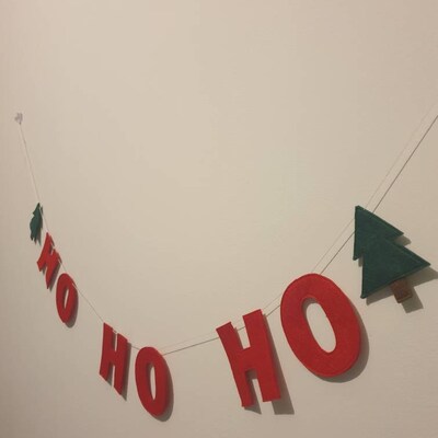 Felt christmas garland etsy