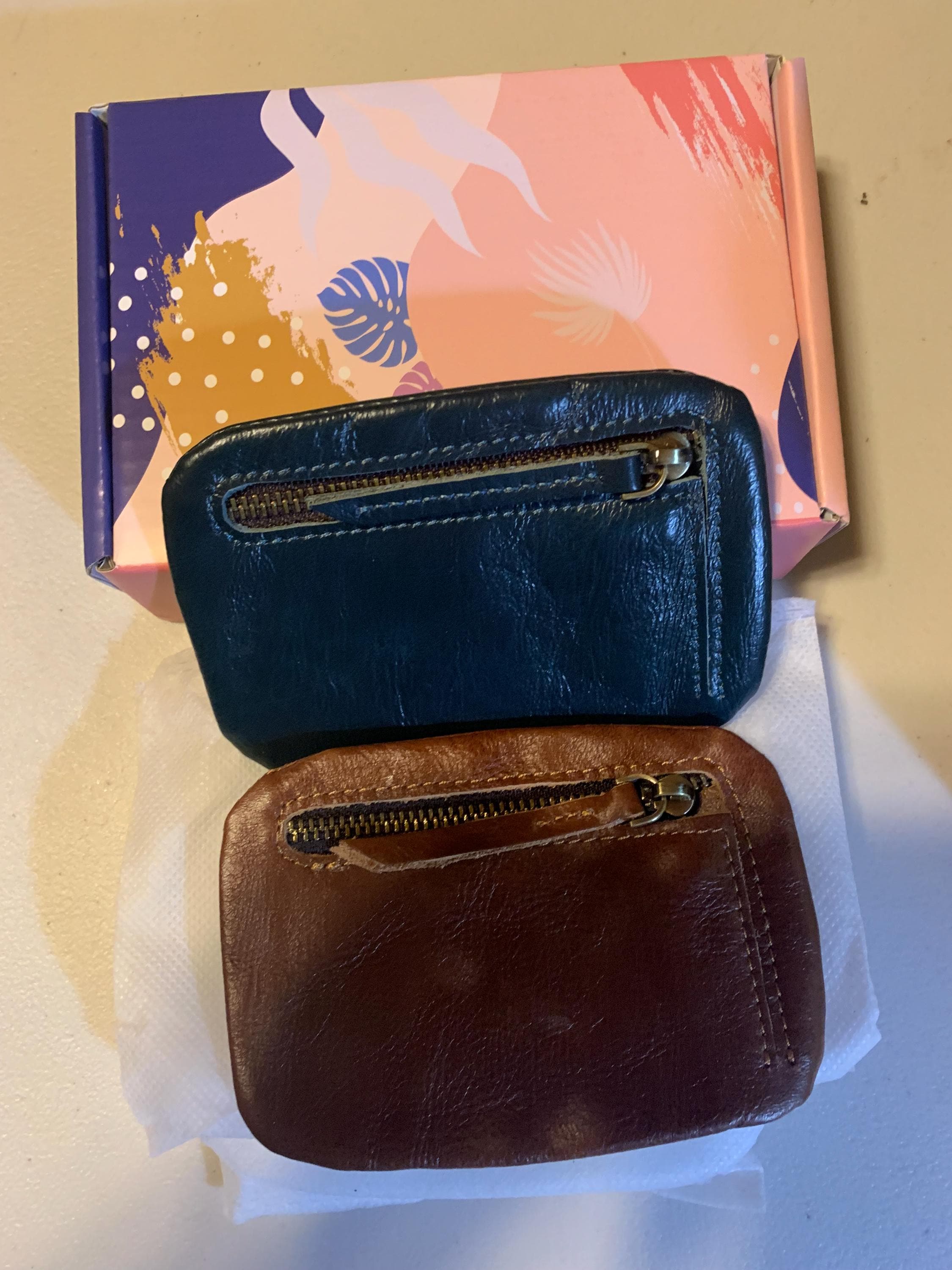 Personalized Leather Rosary Pouch: Zippered Coin Purse, Religious Gift