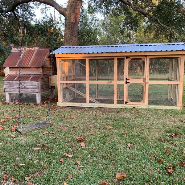 10x12 Walk-in Chicken Coop Run DIY Building Plans (PDF Download) - Etsy