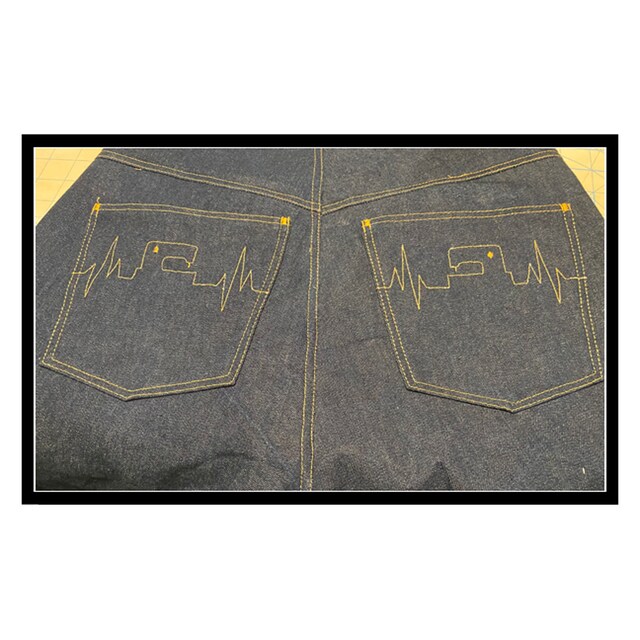 【AAKE】PATTERN BACK POCKET DENIM Edwin No.505z Selvedge Fading Blue Buckle Back Japan Denim