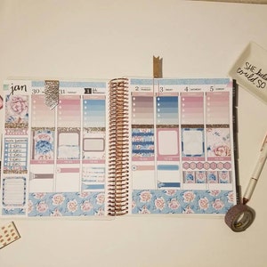 Vertical Planner Stickers for Erin Condren, Weekly Planner Kit, ECLP ...