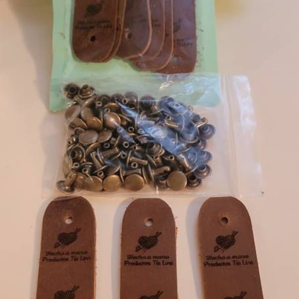 Custom Hat Leather Patch for Baby, Personalized Name Beanie Labels ...