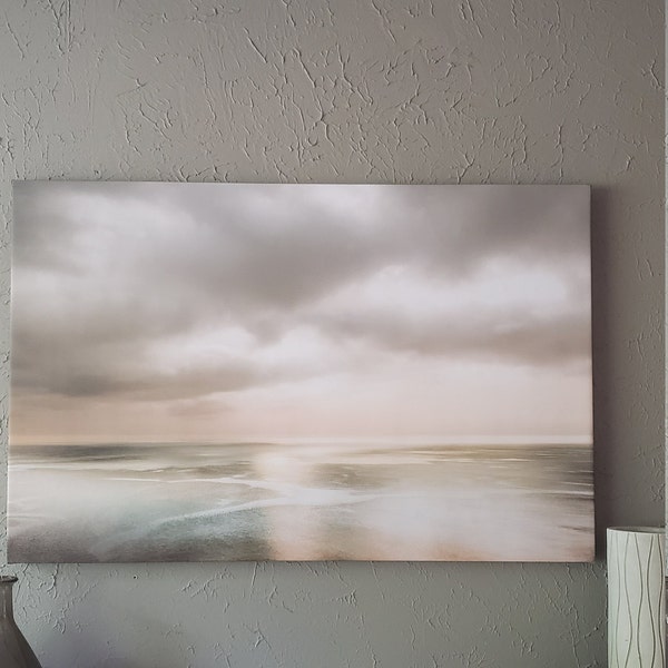 Teal Living Room Art, Teal Abstract Art, OVERSIZED ART, Teal Art