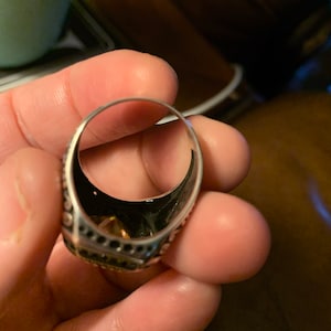 Solid 925 Sterling Silver Archer Thumb Ring - Ottoman Turkish Style Men's Ring, No Stone - View #2