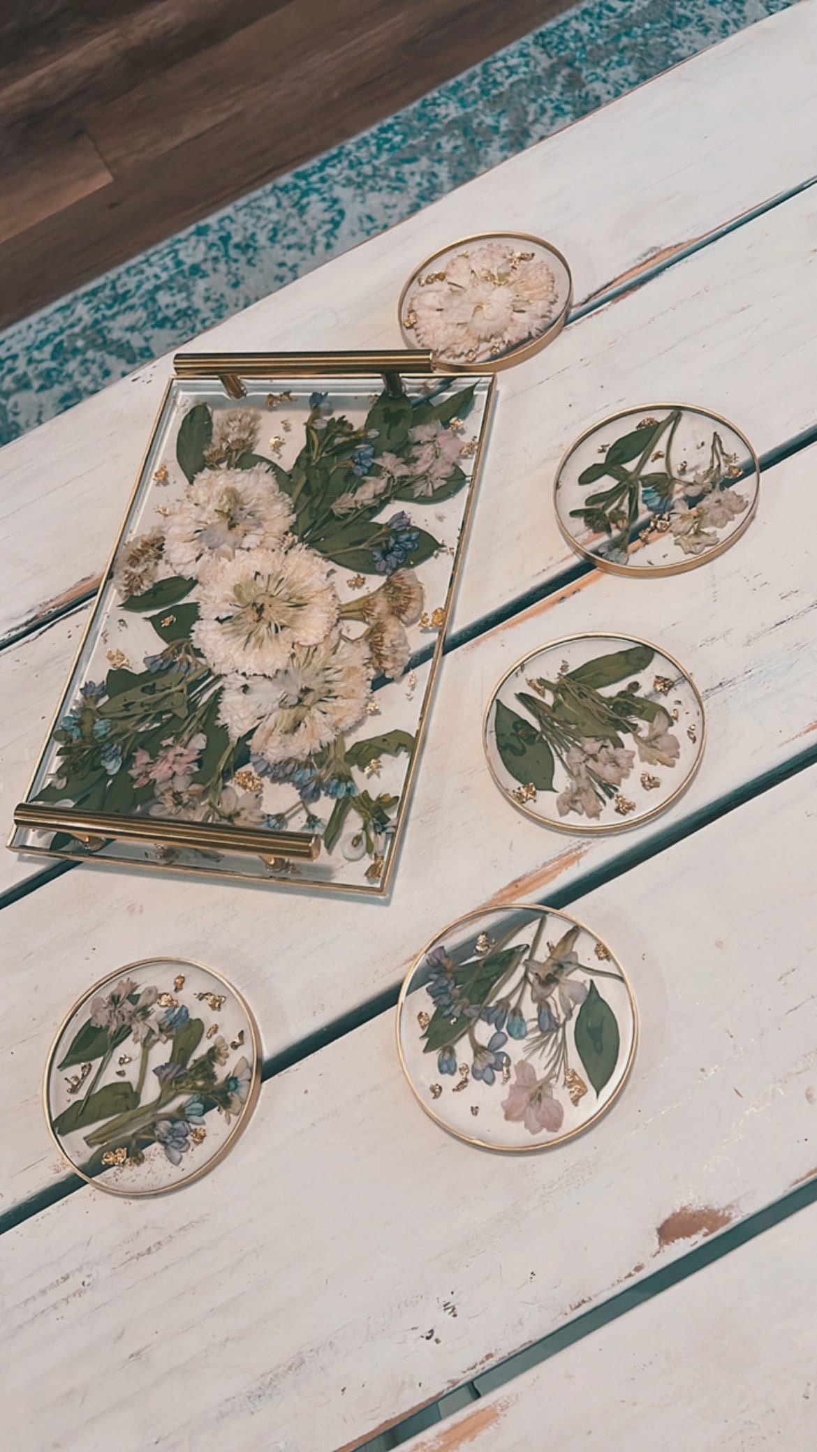 Preserved flowers from Christina's etsy review