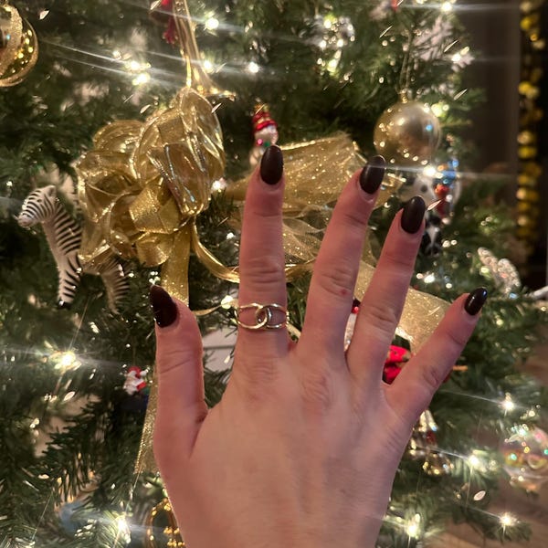14k Gold Infinity Band Ring